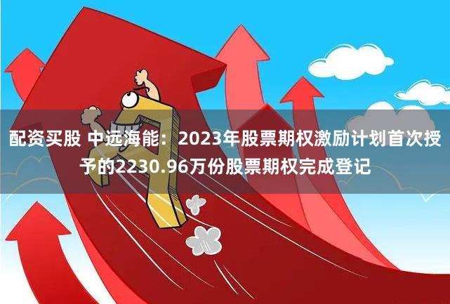 配资买股 中远海能：2023年股票期权激励计划首次授予的2230.96万份股票期权完成登记