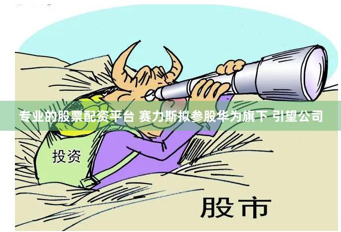 专业的股票配资平台 赛力斯拟参股华为旗下 引望公司